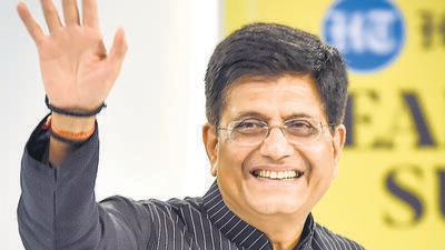 Union minister Piyush Goyal at the Hindustan Times Leadership Summit in New Delhi on Saturday. (Sanchit Khanna/HT photo) Union minister Piyush Goyal at the Hindustan Times Leadership Summit in New Delhi on Saturday. (Sanchit Khanna/HT photo)
