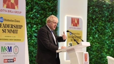 Boris Johnson at HT Leadership Summit 2022. Boris Johnson at HT Leadership Summit 2022.