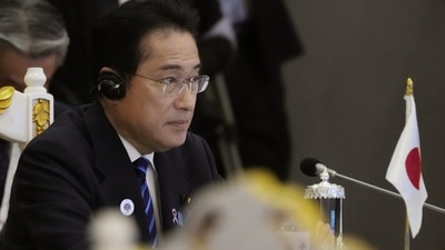 Japanese Prime Minister Fumio Kishida is seen. (AP)
