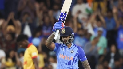 India's Suryakumar Yadav has become the World No.1 batter in the format and also emerged as the top five run scorers in the T20 World Cup 2022. (AP) India's Suryakumar Yadav has become the World No.1 batter in the format and also emerged as the top five run scorers in the T20 World Cup 2022. (AP)
