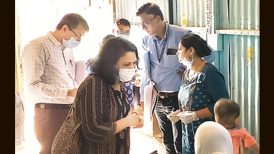 Central team investigating Mumbai measles outbreak, visits slums, Rajawadi hospital Central team investigating Mumbai measles outbreak, visits slums, Rajawadi hospital