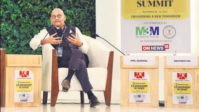 Anil Agarwal, chairman of Vedanta Resources Limited at the 20th Hindustan Times Leadership Summit. (Ravi Kumar/HT Photo) Anil Agarwal, chairman of Vedanta Resources Limited at the 20th Hindustan Times Leadership Summit. (Ravi Kumar/HT Photo)