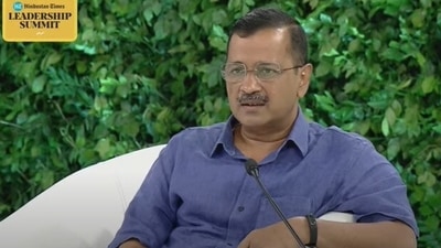 Delhi chief minister Arvind Kejriwal at Hindustan Times Leadership Summit 2022 on Saturday. Delhi chief minister Arvind Kejriwal at Hindustan Times Leadership Summit 2022 on Saturday.