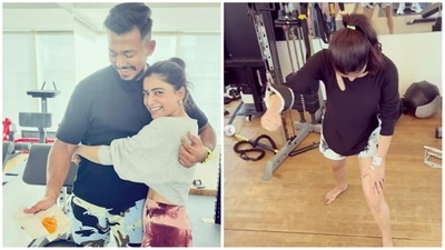 Samantha Ruth Prabhu shared new updates from her workout session on Instagram. Samantha Ruth Prabhu shared new updates from her workout session on Instagram.