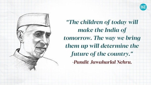 Children's Day is marked on Pandit Jawaharlal Nehru's birth anniversary. (HT Photo) Children's Day is marked on Pandit Jawaharlal Nehru's birth anniversary. (HT Photo)