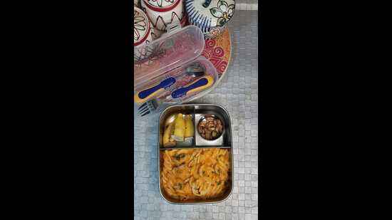 Example of Aishwarya’s lunch box