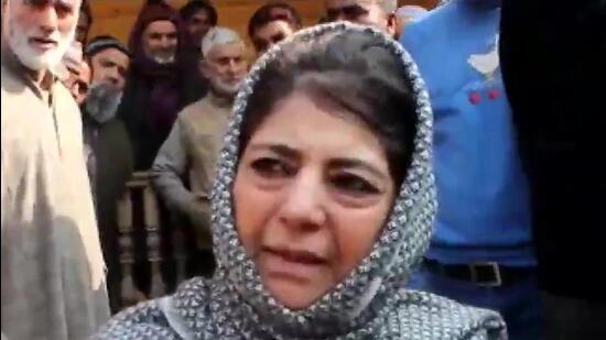 People’s Democratic Party (PDP) president Mehbooba Mufti alleged that the functioning of the Election Commission of India (ECI) has been subverted to a level that it has become a branch of the Bharatiya Janata Party (BJP). (ANI)
