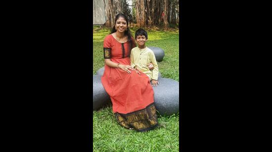 Aishwarya Vinodh and her son