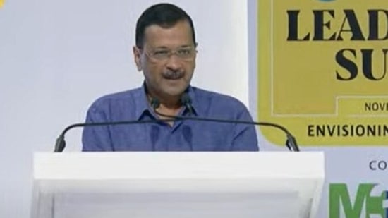 Delhi chief minister Arvind Kejriwal addresses the HT Leadership Summit.