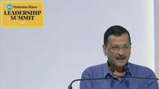 Delhi chief minister Arvind Kejriwal addresses the HT Leadership Summit.