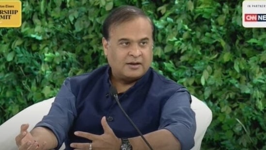 “When the next generation is ready, I must groom them. That's the culture of BJP,” said Assam Chief Minister Himanta Biswa Sarma:(HT Photo)