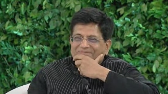 Union minister Piyush Goyal at the HT Leadership Summit