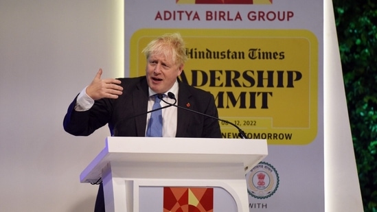 Boris Johnson speaks at HT Leadership Summit. Boris Johnson speaks at HT Leadership Summit.