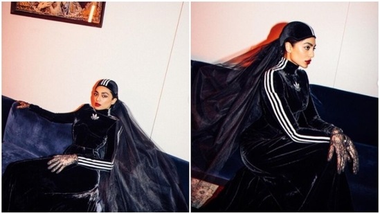 Sobhita Dhulipala is an absolute queen when it comes to fashion. The actor keeps slaying fashion goals on a regular basis with her sartorial sense of fashion. From teaching us how to style denims in multiple ways to her ethnic ensembles, Sobhita fashion diaries are drool-worthy. A day back, Sobhita gave us major fashion inspo in a velvet gown and a veil.(Instagram/@sobhitad)