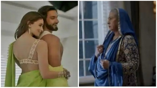 Glimpses of Alia Bhatt, Ranveer Singh and Jaya Bachchan from Rocky Aur Rani Ki Prem Kahani. Glimpses of Alia Bhatt, Ranveer Singh and Jaya Bachchan from Rocky Aur Rani Ki Prem Kahani.