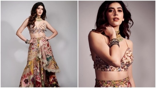 Sanjana Sanghi is an absolute fashionista. The actor keeps dropping pictures from her photoshoots on her Instagram profile on a regular basis. From ethnic ensembles to casual attires, Sanjana knows how to drop major cues of fashion for her fans to follow. On Saturday, Sanjana made our day brighter with a slew of pictures of herself decked in an ethnic ensemble.(Instagram/@sanjanasanghi96)