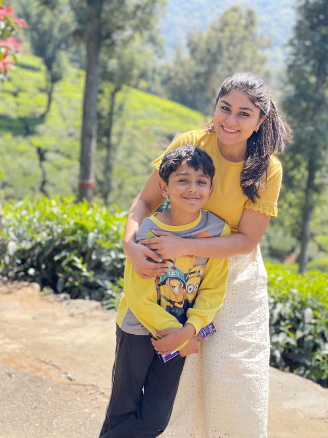 Chef Vinny Shukla and her son Chef Vinny Shukla and her son