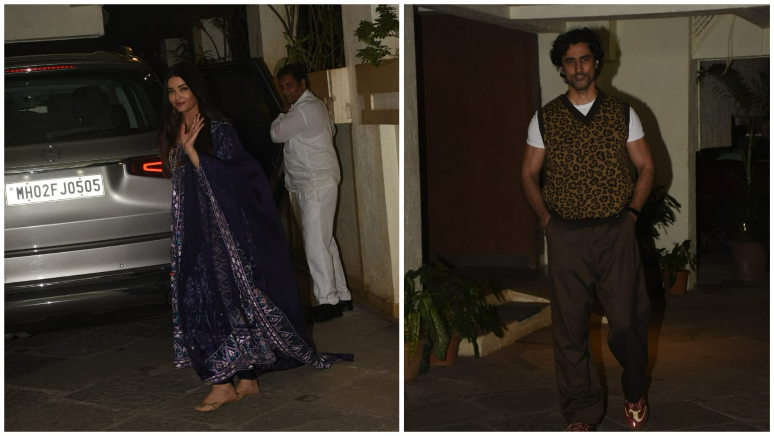 Aishwarya Rai and Kunal Kapoor at Sonali Bendre's home. (Varinder Chawla)