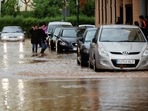 Spain Valencia Floods: People rescued from cars after floods hit Valencia, Spain. Spain Valencia Floods: People rescued from cars after floods hit Valencia, Spain.