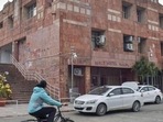 The orders also mentioned that anyone giving shelter to the four students in the university premises “will invite strict disciplinary action”. The orders also mentioned that anyone giving shelter to the four students in the university premises “will invite strict disciplinary action”.