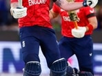 England's Ben Stokes, left, celebrates hitting the winning runs against Pakistan during the final of the T20 World Cup (AP) England's Ben Stokes, left, celebrates hitting the winning runs against Pakistan during the final of the T20 World Cup (AP)
