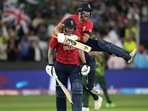 England's Ben Stokes, left, and teammate Liam Livingstone celebrate their win against Pakistan in the final(AP) England's Ben Stokes, left, and teammate Liam Livingstone celebrate their win against Pakistan in the final(AP)