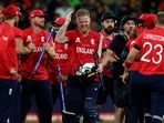 England's Ben Stokes, center, celebrates with teammates after hitting the winning runs against Pakistan(AP) England's Ben Stokes, center, celebrates with teammates after hitting the winning runs against Pakistan(AP)