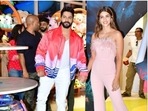 Kriti Sanon, Varun Dhawan slays casual fashion goals for Bhediya promotions(HT Photos/Varinder Chawla) Kriti Sanon, Varun Dhawan slays casual fashion goals for Bhediya promotions(HT Photos/Varinder Chawla)