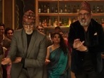 Amitabh Bachchan, Boman Irani and Danny Denzongpa in a still from Uunchai. Amitabh Bachchan, Boman Irani and Danny Denzongpa in a still from Uunchai.