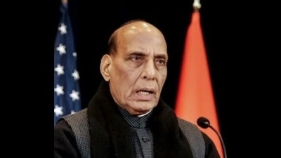 Rajnath Singh has a packed schedule lined up with several events during his trip. (HT Photo)