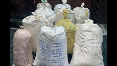Police have seized 155kg of poppy husk which was concealed in a customised compartment of a truck in Pathankot on Sunday.