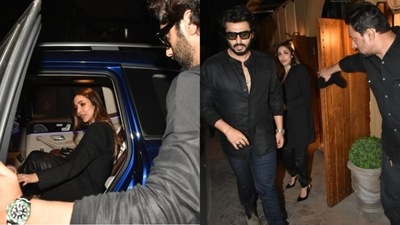 Arjun Kapoor and Malaika Arora went for dinner. Arjun Kapoor and Malaika Arora went for dinner.