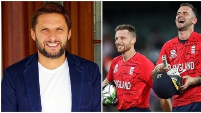 Shahid Afridi reacts to Jos Buttler and Alex Hales' heroics against India in T20 World Cup semifinal Shahid Afridi reacts to Jos Buttler and Alex Hales' heroics against India in T20 World Cup semifinal