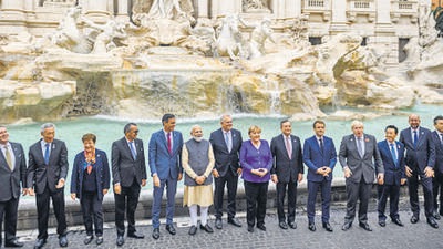 Prime Minister Narendra Modi at the G20 Summit in Rome last year. This year’s summit is being held against the backdrop of the Ukraine war and environmental challenges. (Getty Images) Prime Minister Narendra Modi at the G20 Summit in Rome last year. This year’s summit is being held against the backdrop of the Ukraine war and environmental challenges. (Getty Images)