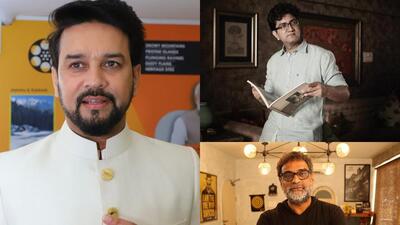 Hon’ble Union Minister of Information & Broadcasting and Youth Affairs and Sports Shri Anurag Singh Thakur, lyricist Prasoon Joshi and filmmaker R Balki. Hon’ble Union Minister of Information & Broadcasting and Youth Affairs and Sports Shri Anurag Singh Thakur, lyricist Prasoon Joshi and filmmaker R Balki.