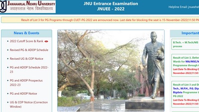 JNU PG Admission 2022 third merit list out at jnuee.jnu.ac.in JNU PG Admission 2022 third merit list out at jnuee.jnu.ac.in