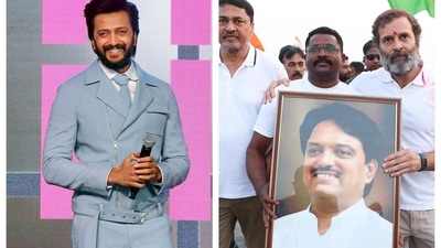Bollywood actor Riteish Deshmukh on Saturday shared a photo of Congress's Bharat Jodo Yatra.