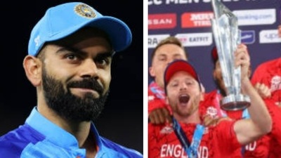 Virat Kohli congratulated the England cricket team for winning the T20 World Cup (getty images)