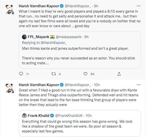 Harsh Varrdhan Kapoor schooled a Twitter user.