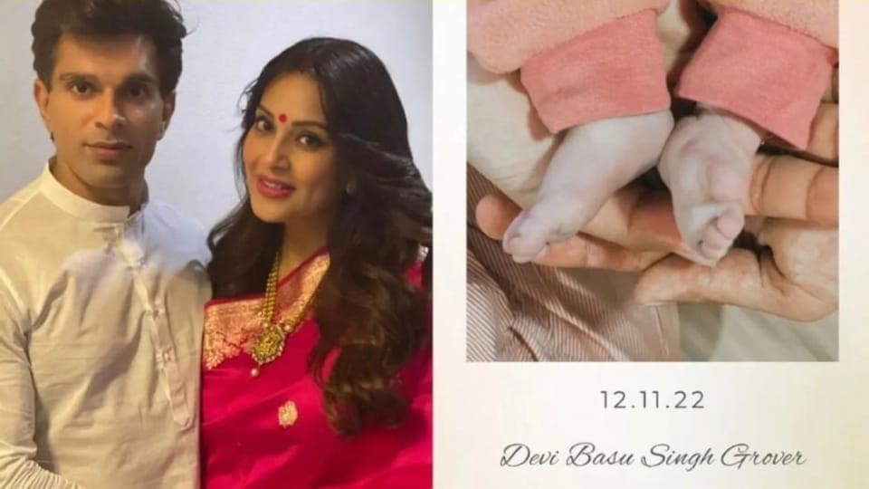 Bipasha Basu's daughter Devi with Karan Singh Grover was born on November 12. Bipasha Basu's daughter Devi with Karan Singh Grover was born on November 12.