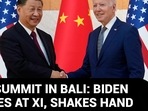 G20 SUMMIT IN BALI: BIDEN SMILES AT XI, SHAKES HAND G20 SUMMIT IN BALI: BIDEN SMILES AT XI, SHAKES HAND