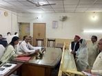 Samajwadi Party leader Dimple Yadav files her nomination for the Mainpuri Lok Sabha by-election. 