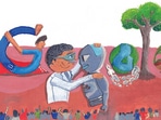 Shlok Mukherjee's doodle - titled ‘India on the centre stage' - expresses his hopes for India’s scientific advancements to gain further momentum in the coming years. 