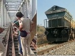 Udaipur-Ahmedabad rail route repaired post blast, first train passes on track.(ANI) Udaipur-Ahmedabad rail route repaired post blast, first train passes on track.(ANI)