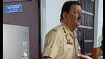 A policeman near the fridge, which was allegedly used to keep Shraddha Walkar's severed body parts after she was murdered by her live-in partner, Aftab Ameen Poonawala. (PTI) A policeman near the fridge, which was allegedly used to keep Shraddha Walkar's severed body parts after she was murdered by her live-in partner, Aftab Ameen Poonawala. (PTI)