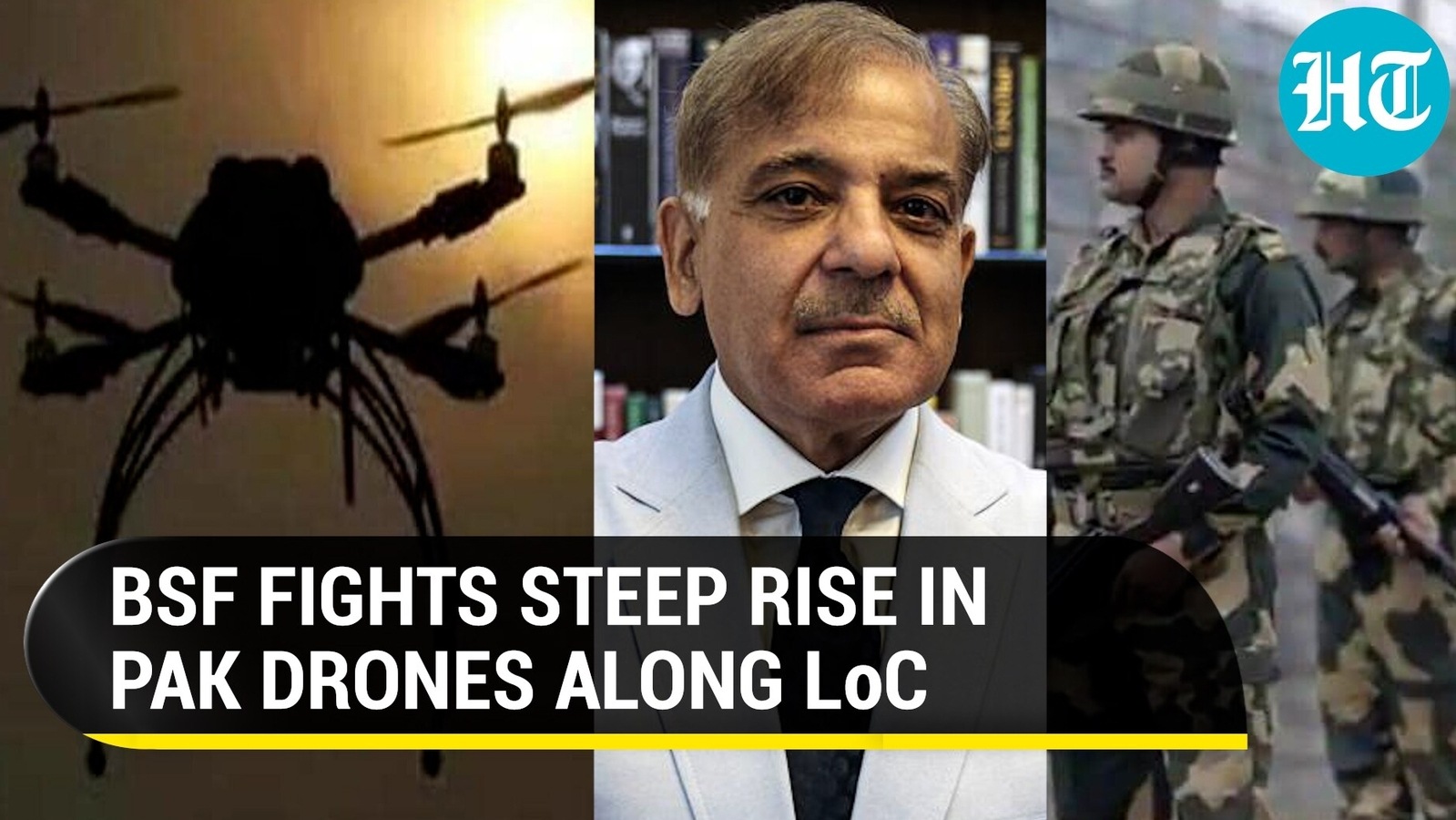 Pak drones 'bombard' LoC; BSF repels menace with border teams, depth