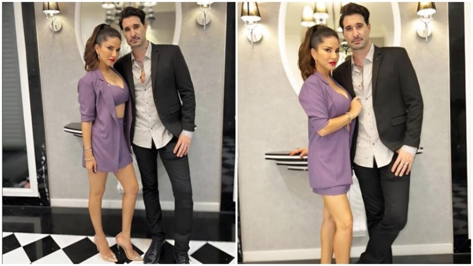 Sunny Leone, for date night with Daniel Weber, wore this...