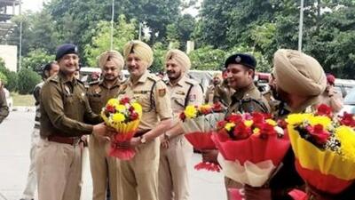 Sandeep Garg, a 2012-batch IPS officer, took charge as Mohali senior superintendent of police (SSP) on Monday. Garg who was earlier posted as Ropar SSP replaced SSP Vivek Sheel Soni. (HT Photo)