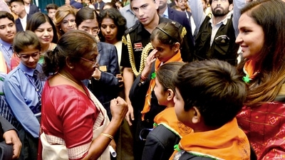 "Children are accepted as they are. This is what makes them so alive. Today we are celebrating this innocence and purity of children," she said. (ANI) "Children are accepted as they are. This is what makes them so alive. Today we are celebrating this innocence and purity of children," she said. (ANI)