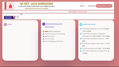AP ICET 2022 Counselling Final Phase seat allotment result releasing today AP ICET 2022 Counselling Final Phase seat allotment result releasing today